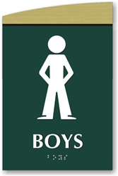 Boy's Braille Sign