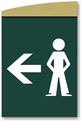 Boy's Directional Sign