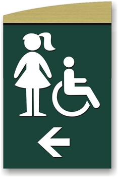 Girl's Directional Sign