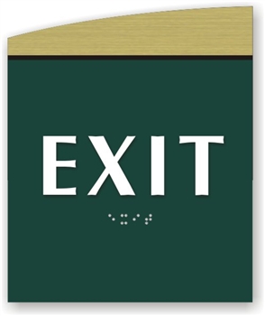 EXIT Braille Sign