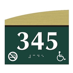 Room Number Braille Sign