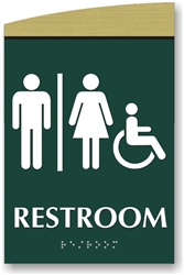 Restroom Braille Sign