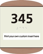 Window Braille Sign