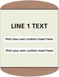 Window Braille Sign