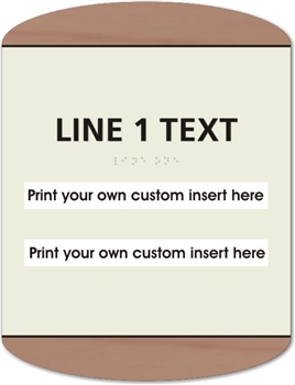 Window Braille Sign