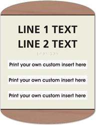 Window Braille Sign