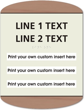 Window Braille Sign