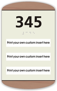 Window Braille Sign