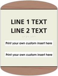 Window Braille Sign