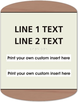 Window Braille Sign