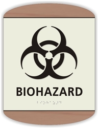 Braille Biohazard Sign