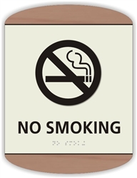 Braille No Smoking Sign