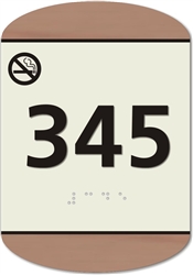 Room Number Braille Sign