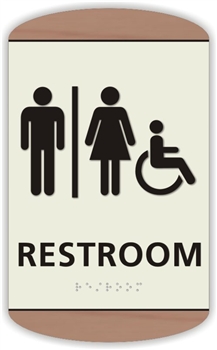 Restroom Braille Sign